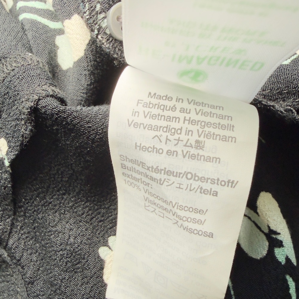 J. Crew Small Floral V Neck Multicolor Floral Popover Blouse Dark Academia - Picture 7 of 7